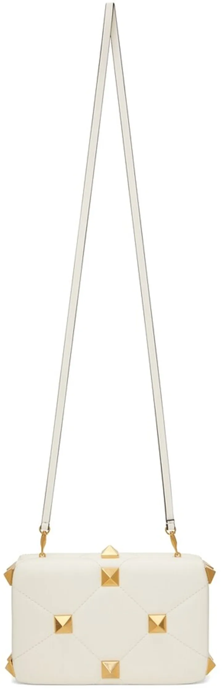 Valentino Garavani Off-White Roman Stud Clutch