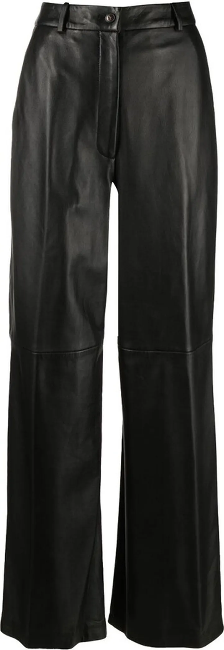 Black Noro Leather Trousers