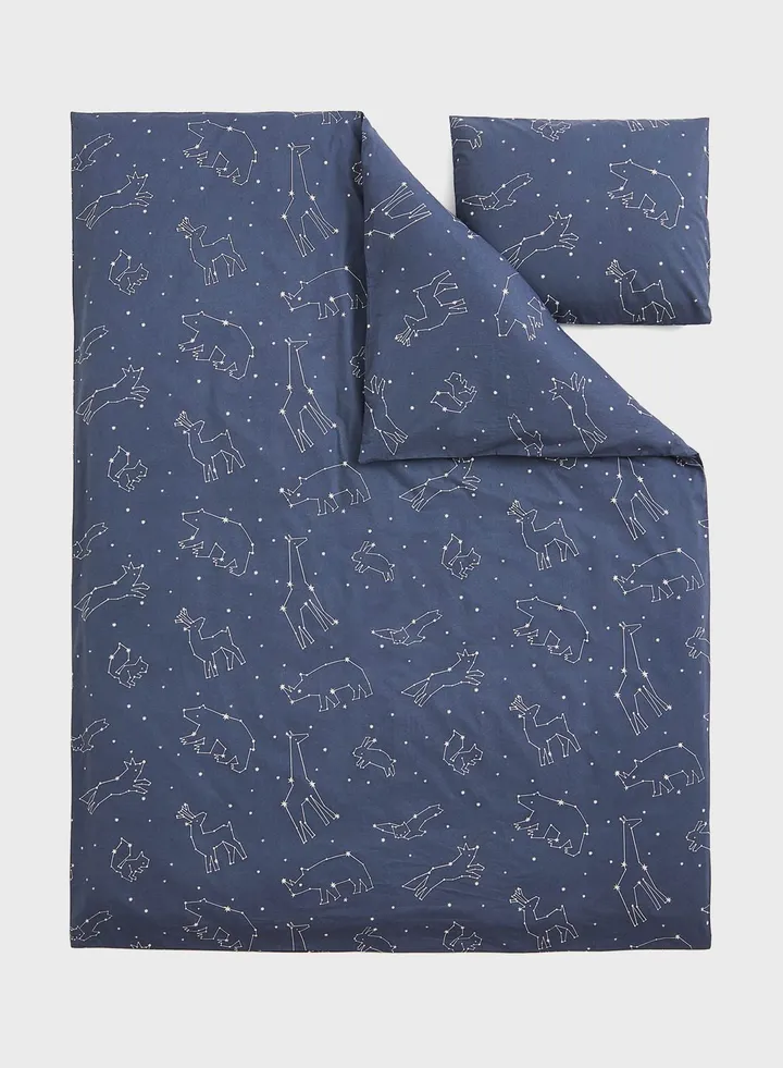 Patterned Single Duvet Cover Set-150X200 50X80