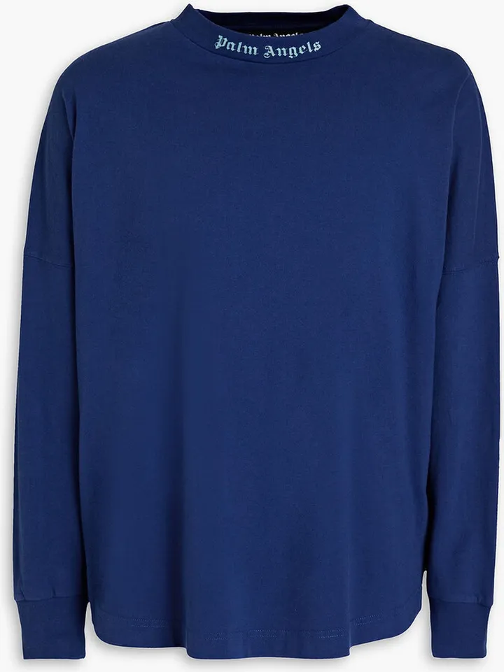 Printed cotton-jersey T-shirt