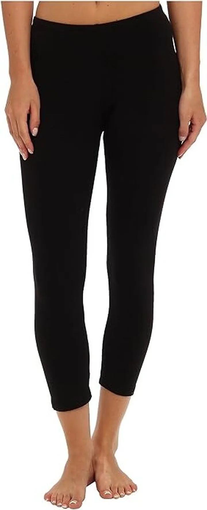 Splendid Modal Crop Leggings (Black) Women's Capri