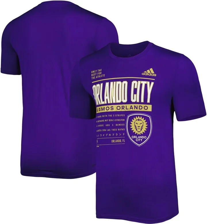 Men's adidas Purple Orlando City Sc Club Dna Performance T-shirt