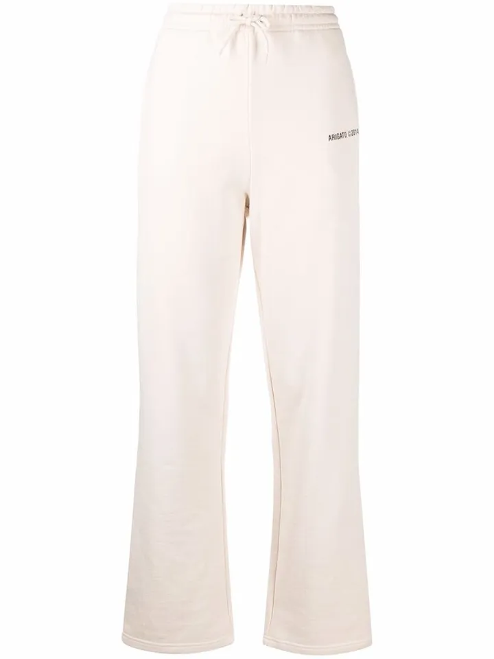 Logo-Print Organic Cotton Flared Track Pants