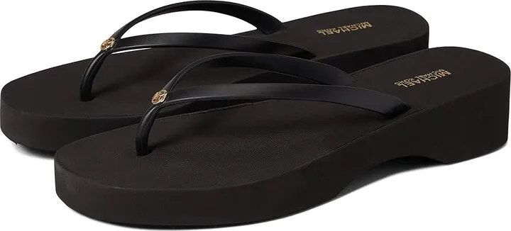 MICHAEL Michael Kors Lilo Flip-Flop (Black) Women's Shoes
