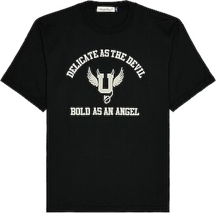 Undercover Delicate As The Devil Bold As An Angel Tee in Black
