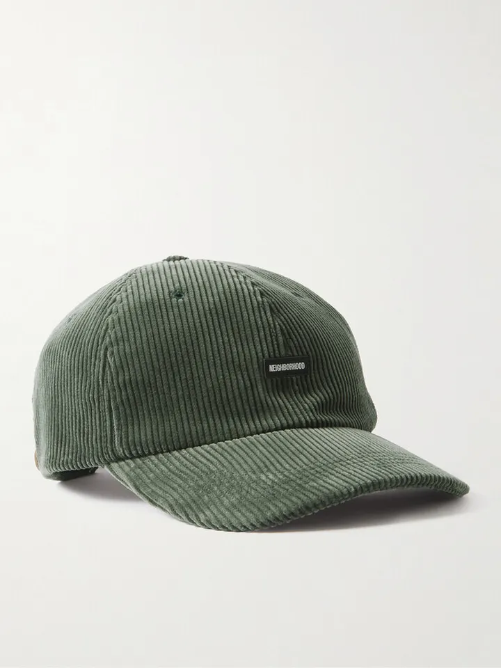 Logo-Appliquéd Cotton-Corduroy Baseball Cap