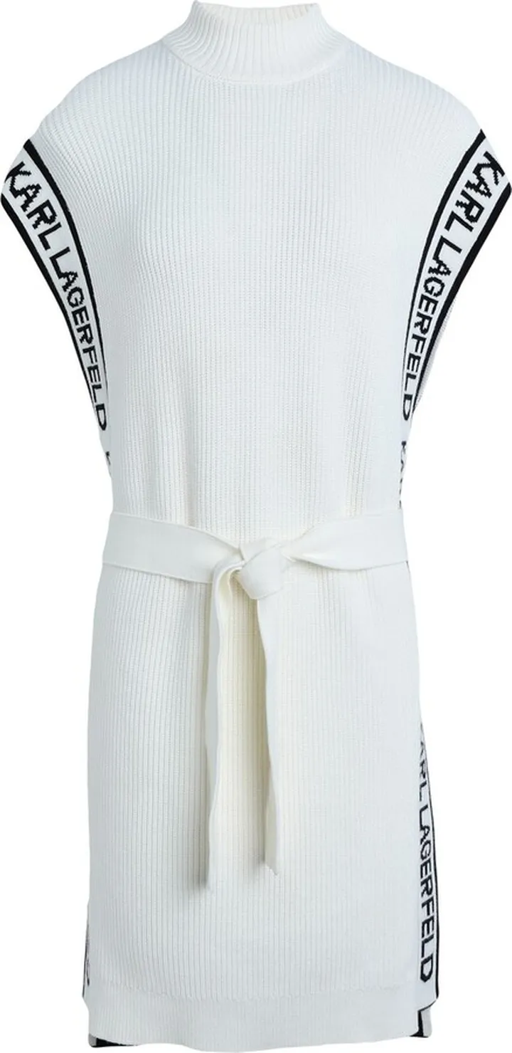Belted Logo Poncho Capes & Ponchos Ivory