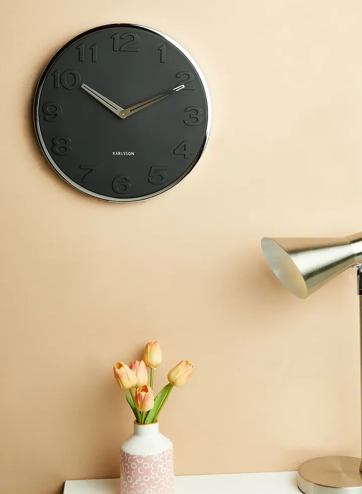 Black Wall Clock