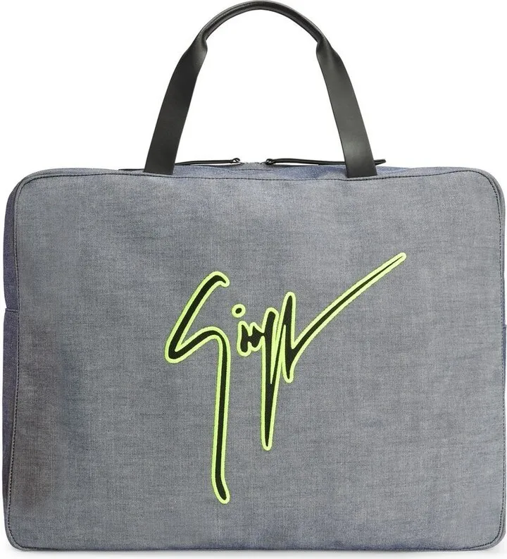 Logo-Print Zipped Holdall