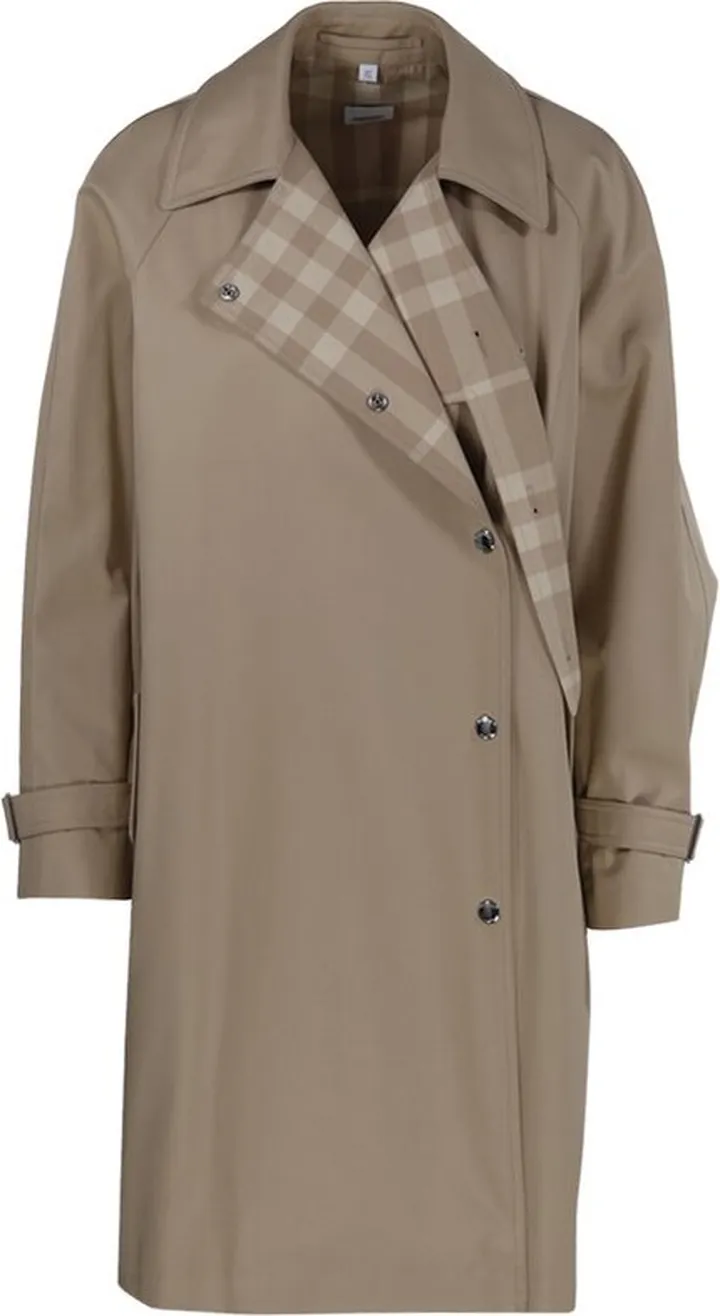Burberry Long-Sleeved Buttoned Trench Coat