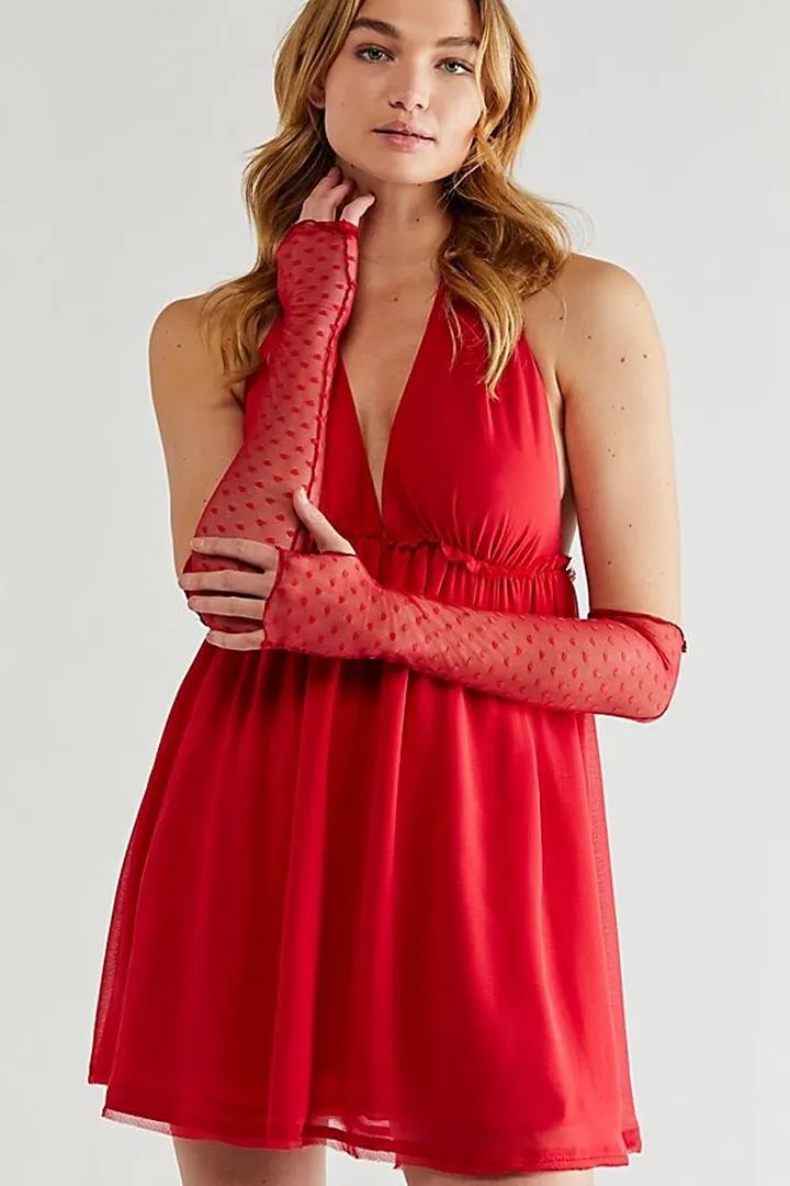 Coucou Lola Swiss Dot Gloves by Only Hearts at Free People