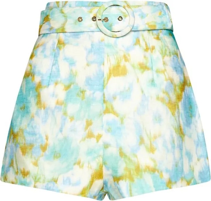 Zimmermann Tie-Dyed Belted Shorts
