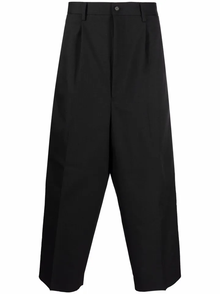 Wide-Leg Tailored Trousers