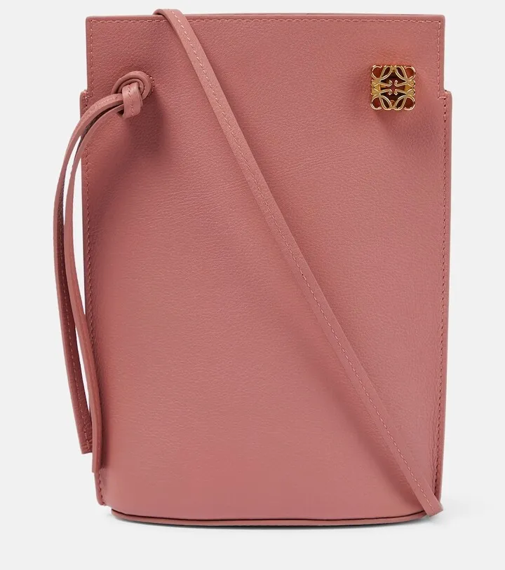 Anagram leather shoulder bag