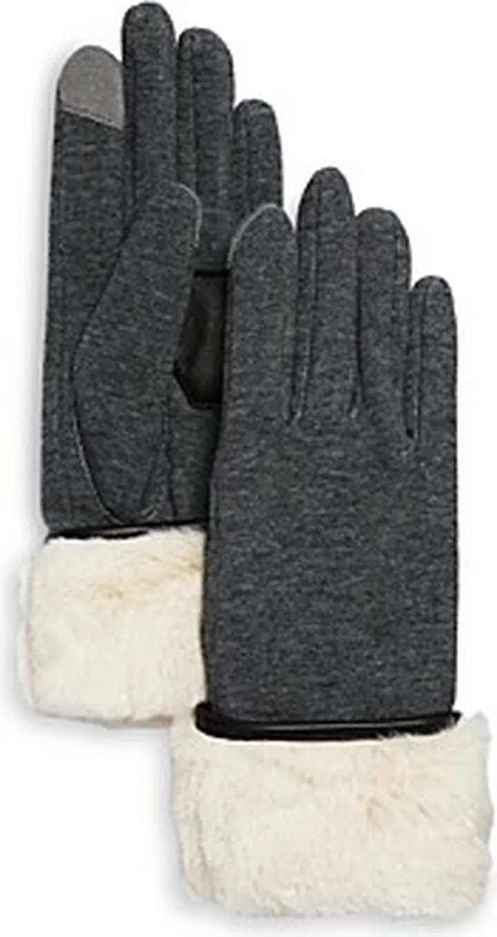 Echo Faux Fur Cuff Tech Gloves