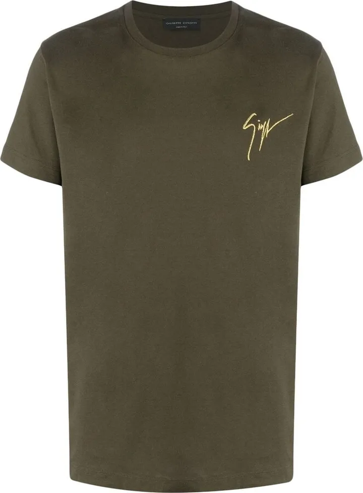 embroidered-logo T-shirt