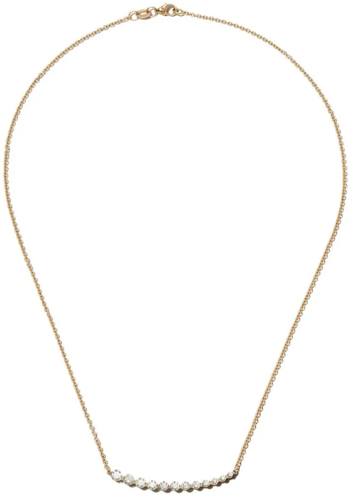 18kt Yellow Gold Diamond Necklace
