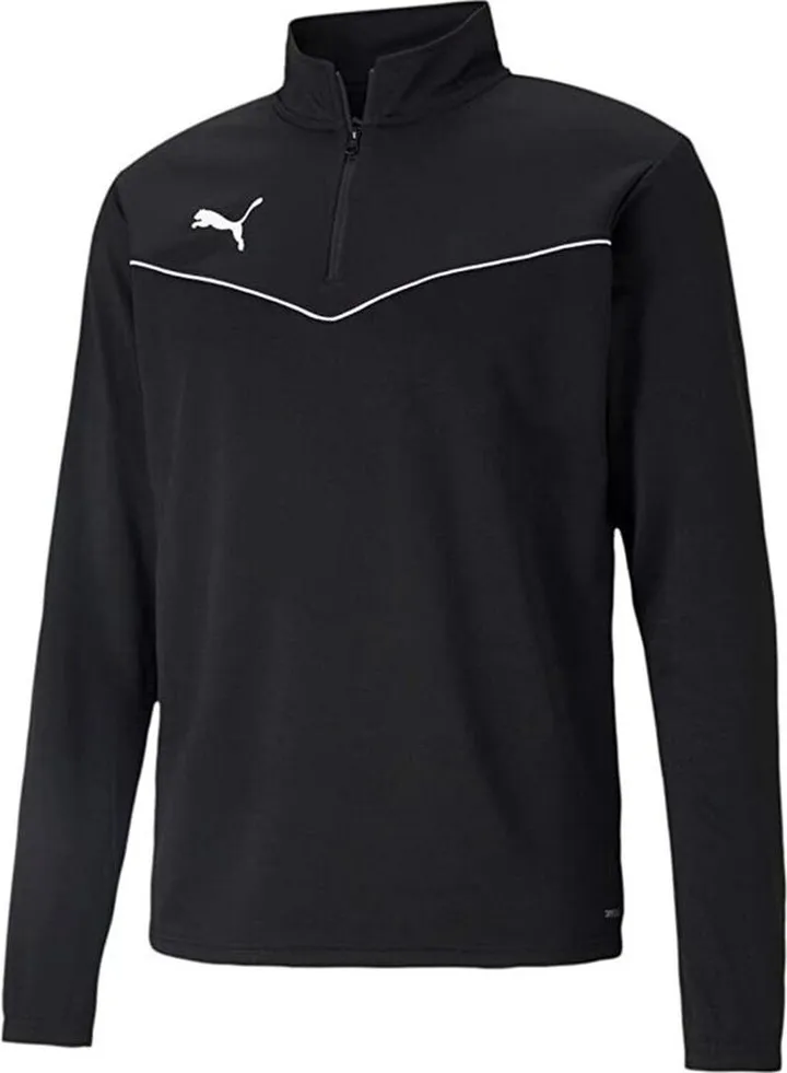 Puma Mens TeamRISE Quarter Zip Track Top - Black