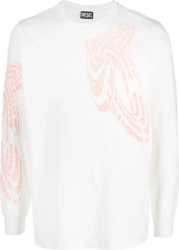 graphic-print long-sleeve T-shirt