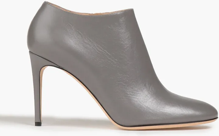 Leather ankle boots