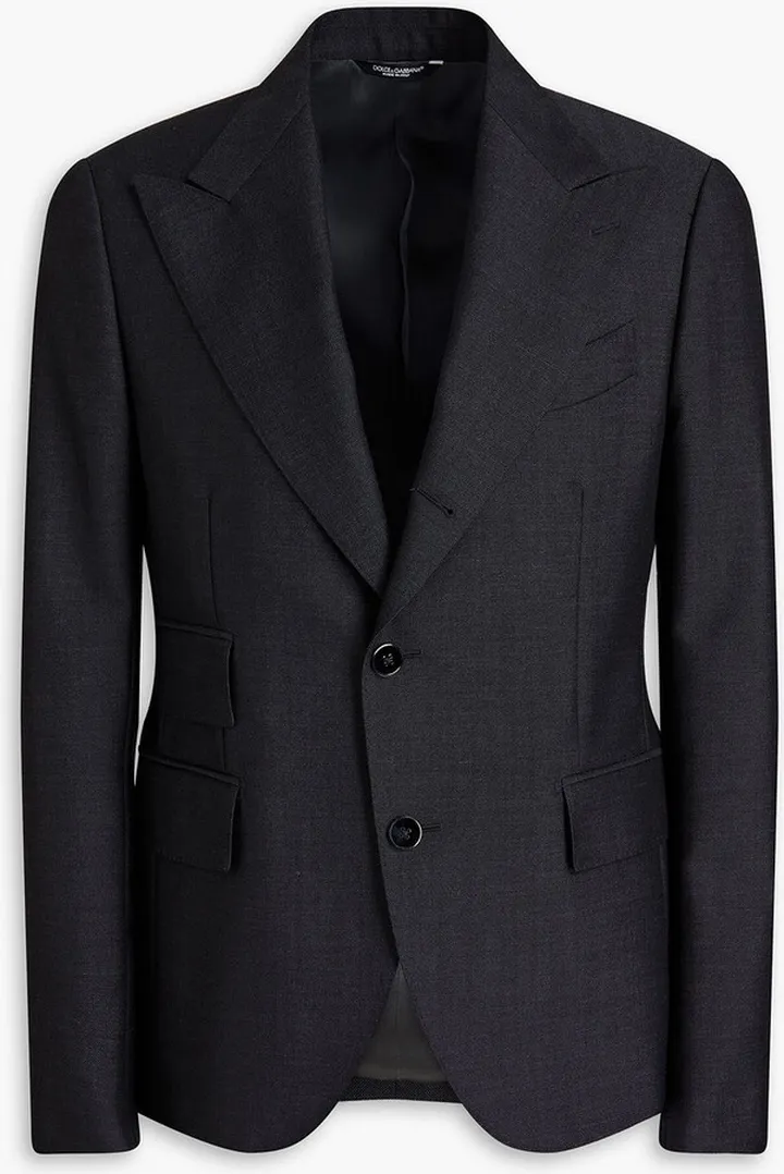 Wool-blend blazer