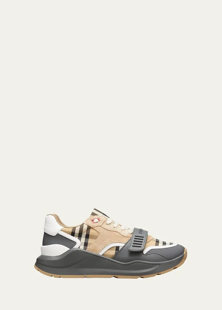 Ramsey M Vintage Check Low-Top Sneakers