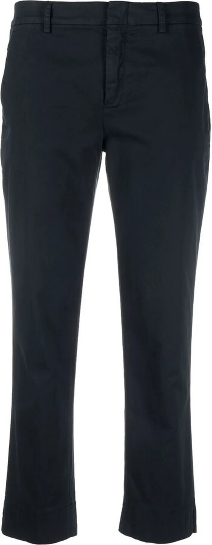 Straight-Leg Cropped Trousers