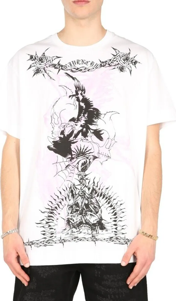 Givenchy Gothic Graphic Printed T-Shirt