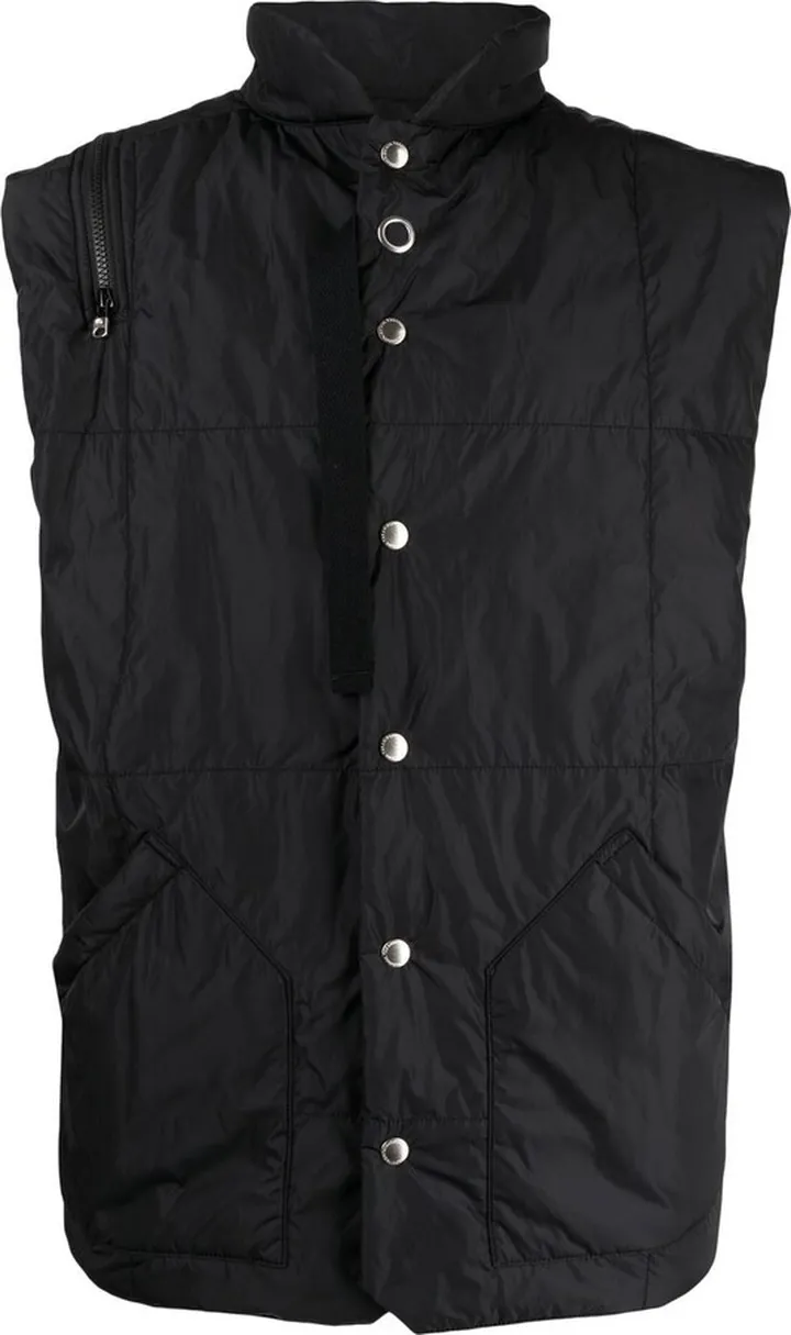 Padded High Neck Gilet