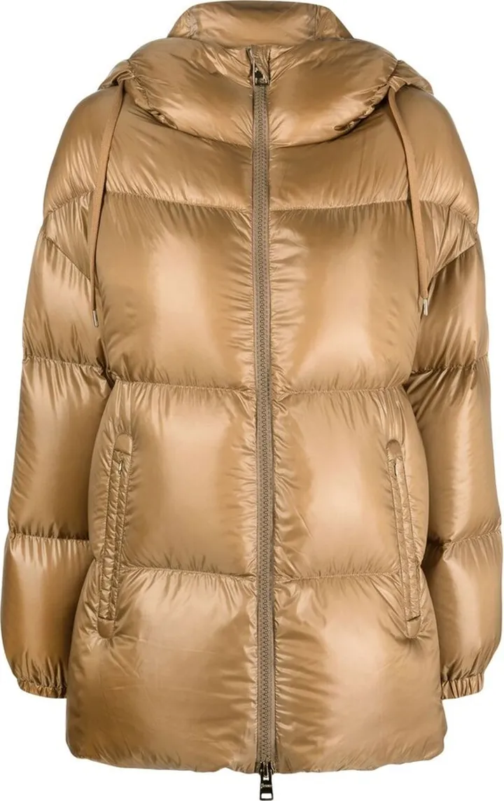 Zip-Up Hooded Puffer Coat