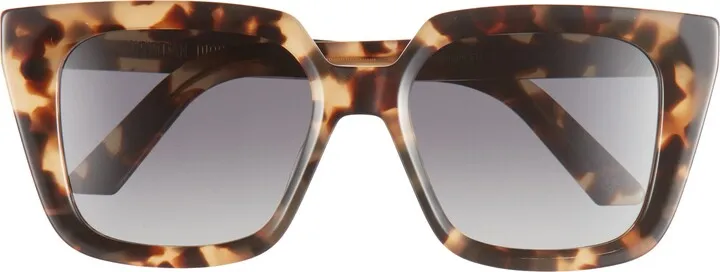 Midnight 53mm Gradient Polarized Square Sunglasses
