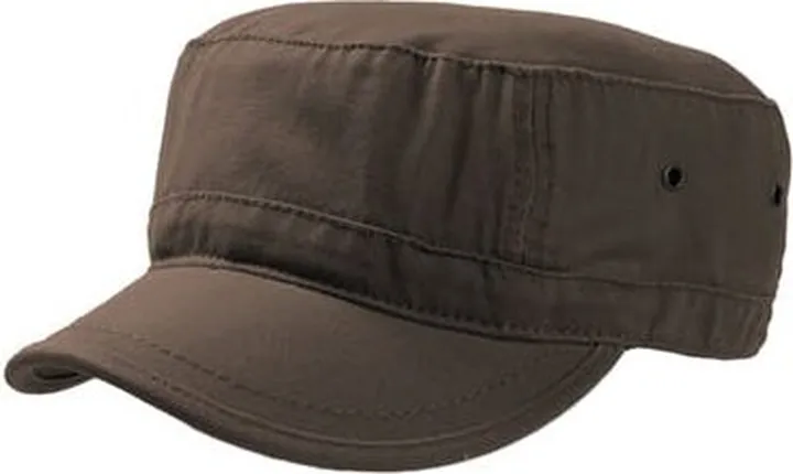 Atlantis Chino Cotton Urban Military Cap - Brown