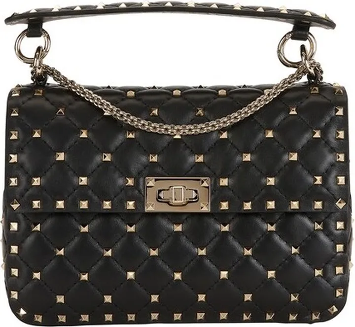 Medium Rockstud Spike nappa leather bag