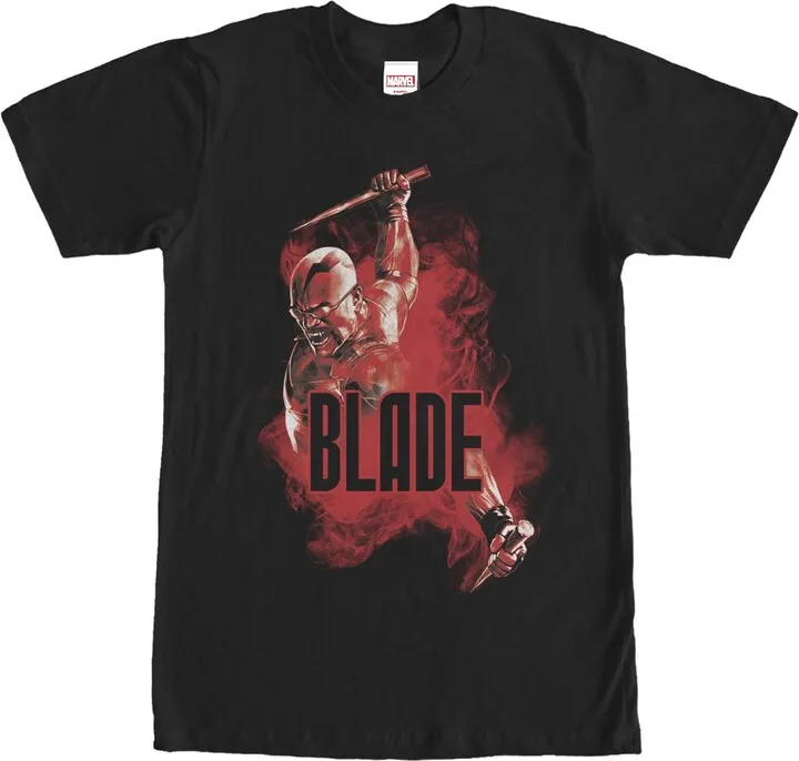 Men's Marvel Blade Smoke T-Shirt - Black - Medium