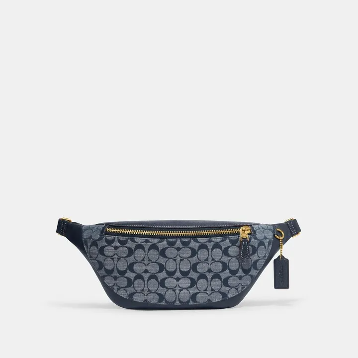Coach Outlet Warren Belt Bag In Signature Chambray