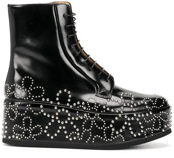 Stud-Detail Platform Boots