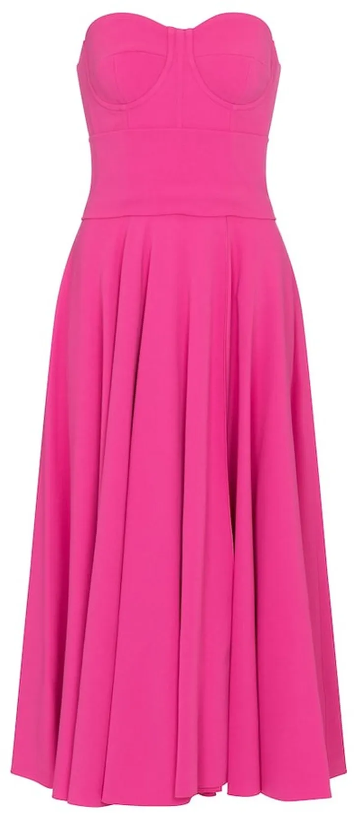 Stretch-crepe midi dress