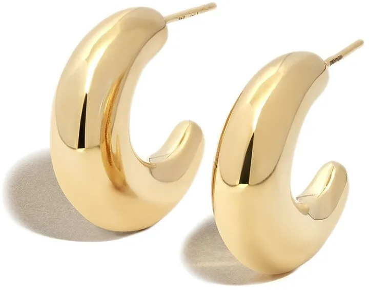 Small Crescent Moon Earrings