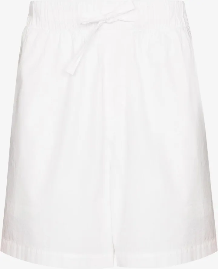 White Drawstring Pajama Shorts