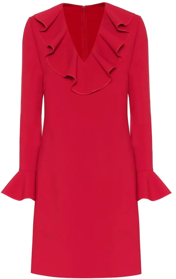Valentino wool-blend crepe dress
