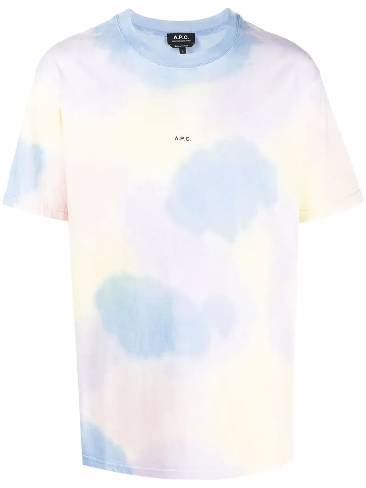 tie-dye print cotton T-shirt