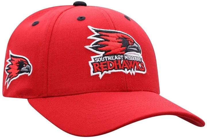 Men's Top of The World Red S.e. Missouri State Redhawks Triple Threat Adjustable Hat