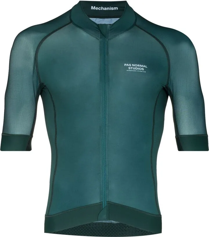 Mechanism logo-print cycling jersey