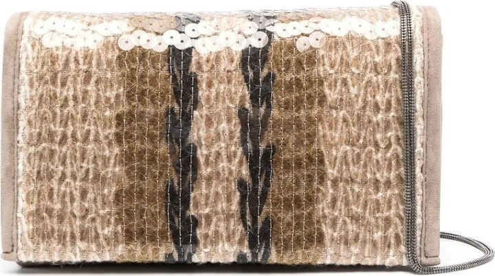 Sequin-Detail Cross Body Bag