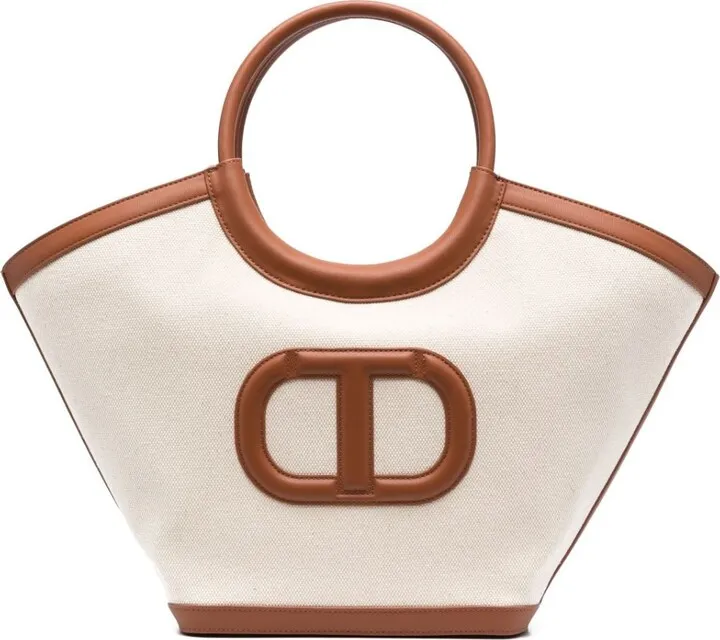 Logo-Embossed Cotton Tote Bag