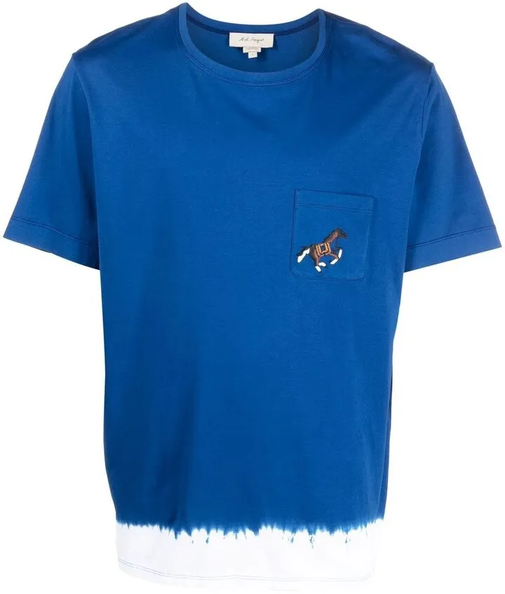 embroidered-motif short-sleeve T-shirt