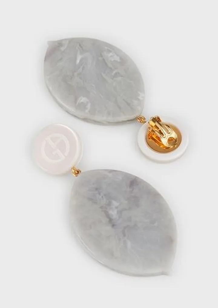 Clip-on pendant earrings
