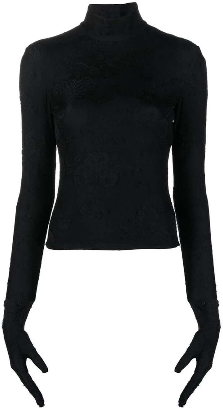 Turtleneck Glove Top
