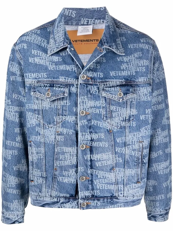 Logo Print Denim Jacket