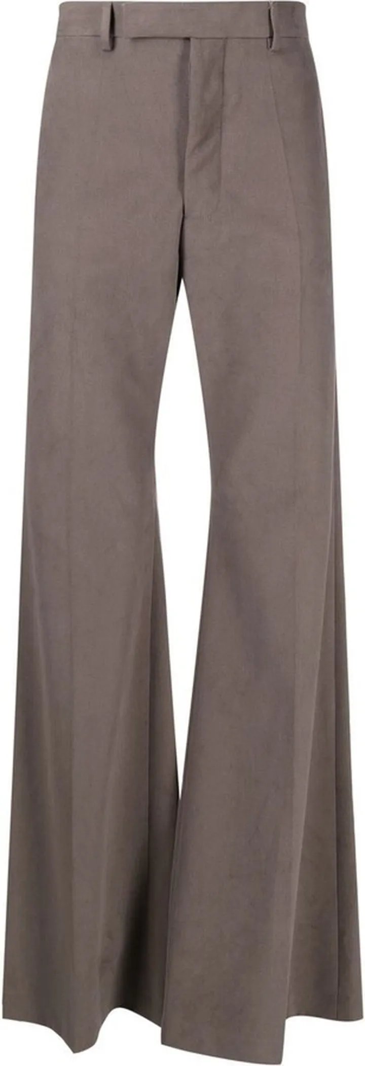 Pressed-Crease Flared Tailored Trousers